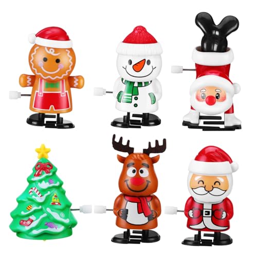 Garneck 6-teiliges Weihnachts-Aufziehspielzeug Set – Niedliche Blechspielzeuge Mit Gehenden Und Schüttelnden Figuren Wie Schneemann Weihnachtsmann Und Lebkuchenmann – Perfekt Als Garneck 6-teiliges Weihnachts-Aufziehspielzeug Set – Niedliche Blechspielzeuge Mit Gehenden Und Schüttelnden Figuren Wie Schneemann Weihnachtsmann Und Lebkuchenmann – Perfekt Als von Garneck