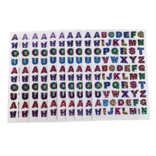 Garneck 60 Blatt Glitzernde Buchstaben- Und Alphabet-Aufkleber Zum Basteln. Bunte Buchstabenaufkleber Für Kinder Für Schulprojekte, Heimdekoration, Grußkarten Garneck 60 Blatt Glitzernde Buchstaben- Und Alphabet-Aufkleber Zum Basteln. Bunte Buchstabenaufkleber Für Kinder Für Schulprojekte, Heimdekoration, Grußkarten von Garneck