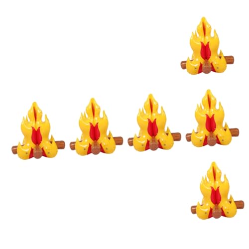 Garneck 6St schönes aufblasbares Lagerfeuer aufblasbares Spielzeug feuerwache Spielzeug Lagerfeuer-Requisite künstliches Feuerlicht Luftballons Kamin Feuerwehrauto-Ballon von Garneck