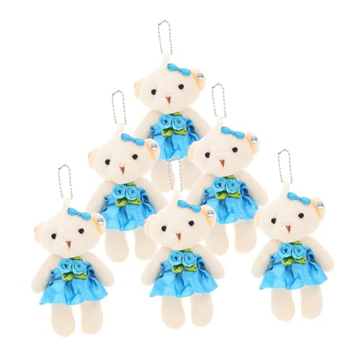 Garneck 6Stücke Bär Stofftier Weiche Plüschbären für Hochzeiten Geburtstagsgeschenke Party Dekoration Große Teddybären für Kreative DIY Projekte von Garneck