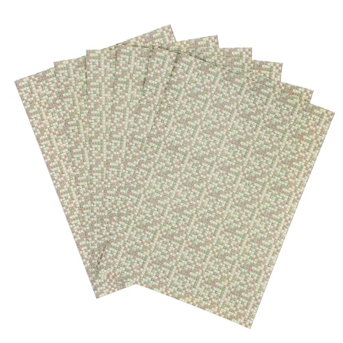 Garneck 6Stücke Puppenhaus Bodenaufkleber Teiliges Selbstklebende Fußboden Sticker Aus Papier Für Puppenhaus Dekoration Leicht Zu Reinigen Und Einfach Anzubringen Ästhetische von Garneck