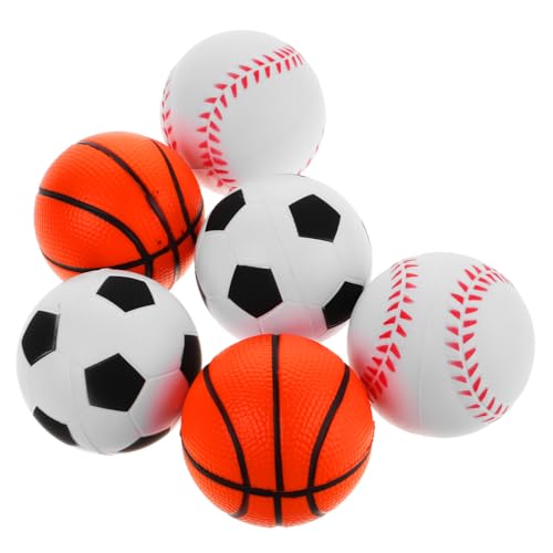 Garneck 6Stücke Quetschspielzeug Form Stressabbau Partygeschenk Dehnbares Ballspielzeug für Mini Fußball und Baseball für Reisen Garneck 6Stücke Quetschspielzeug Form Stressabbau Partygeschenk Dehnbares Ballspielzeug für Mini Fußball und Baseball für Reisen von Garneck