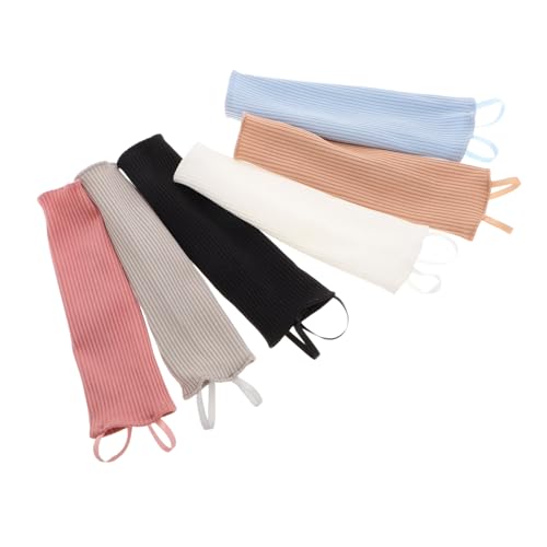 Garneck 6Stücke Teiliges Puppenkleid für Puppen Handgestrickte Trägerkleider Rosé und Kreatives Anziehspielzeug von Garneck