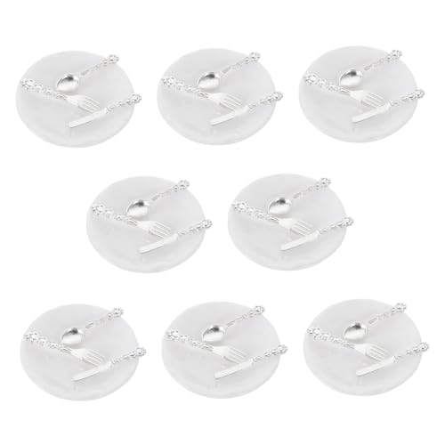 Garneck 8 Sets Besteck Mini Küchendekoration Mini Spielküchenzubehör Mini Löffel Mini Haus Küchenzubehör Mini Haus Geschirrset Miniatur Löffel Kunststoff Weiß Garneck 8 Sets Besteck Mini Küchendekoration Mini Spielküchenzubehör Mini Löffel Mini Haus Küchenzubehör Mini Haus Geschirrset Miniatur Löffel Kunststoff Weiß von Garneck