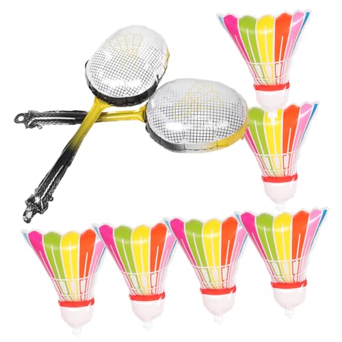 Garneck 8 Stück Badmintonschläger-Ballon Aufblasbarer Badminton-Ballon für bunt Badminton-Geburtstagsparty-Dekoration groß Badminton-Requisiten Aluminiumballons Partyballon Aluminiumfolie Garneck 8 Stück Badmintonschläger-Ballon Aufblasbarer Badminton-Ballon für bunt Badminton-Geburtstagsparty-Dekoration groß Badminton-Requisiten Aluminiumballons Partyballon Aluminiumfolie von Garneck