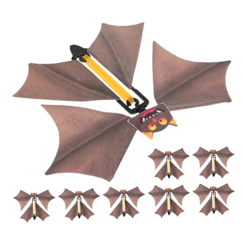 Garneck 8 Stück Magische Requisiten Outdoor Halloween Dekoration Halloween Schwarze Fledermauspuppe Halloween Fledermäuse Halloween-Dekoration Plastik Light Brown Garneck 8 Stück Magische Requisiten Outdoor Halloween Dekoration Halloween Schwarze Fledermauspuppe Halloween Fledermäuse Halloween-Dekoration Plastik Light Brown von Garneck