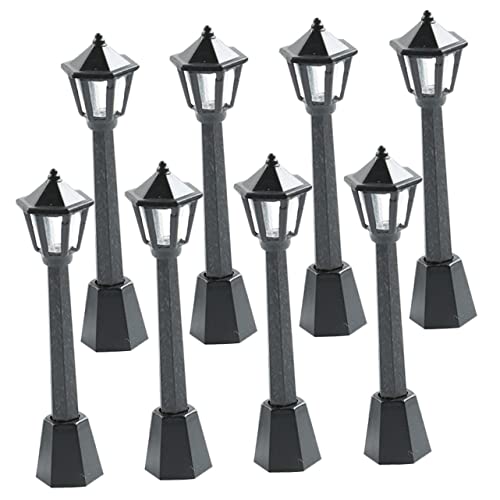 Garneck 8 Stück Mini Street Light Ornamente Mini-straßenlaternen-Figur Kleine Straßenlaternendekoration Mini-Laternen Landschaft Straßenlaterne Lampen Solar- Plastik Black Garneck 8 Stück Mini Street Light Ornamente Mini-straßenlaternen-Figur Kleine Straßenlaternendekoration Mini-Laternen Landschaft Straßenlaterne Lampen Solar- Plastik Black von Garneck