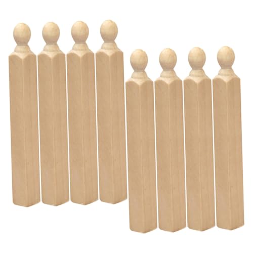 Garneck 8 Stück Puppenhausmöbel holzpfosten holzgeländer DIY Puppenhaus Zubehör puppenhaus Einrichtung Holzsäulen-Set winzig Mini Holzsäule für Puppenhaus Puppenhausbauzubehör Birke Khaki Garneck 8 Stück Puppenhausmöbel holzpfosten holzgeländer DIY Puppenhaus Zubehör puppenhaus Einrichtung Holzsäulen-Set winzig Mini Holzsäule für Puppenhaus Puppenhausbauzubehör Birke Khaki von Garneck