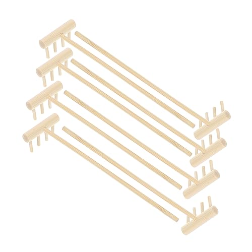 Garneck 8 Stück Tee -Set -Ornamente Mini -rechen Mini-Zen-gartengeräte Meditationssandrechen Glätten Schubrechen Mini-rechen Tischplatte Automatisch Sandwerkzeuge Bausätze Bambus Beige von Garneck