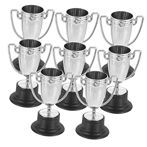 Garneck 8 Stück Trophäenspielzeug multi Trophäenbecher für Kinderparty Fa pokale für kindergeburtstags dekoration kleine Trophäe kleine Pokalübergabe Plastik Silver Wiederverwendbar von Garneck