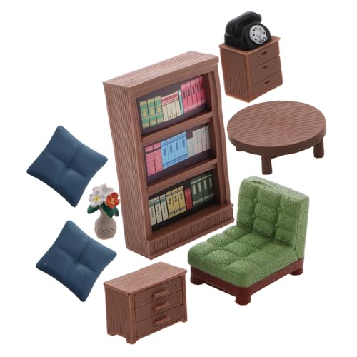 Garneck 8-teiliges Miniatur-puppenhaus-dekorationsset Realistisches Mini-simulationsspielzeug Für Puppenhaus Detaillierte Mini-Kits Zum Spielen von Garneck