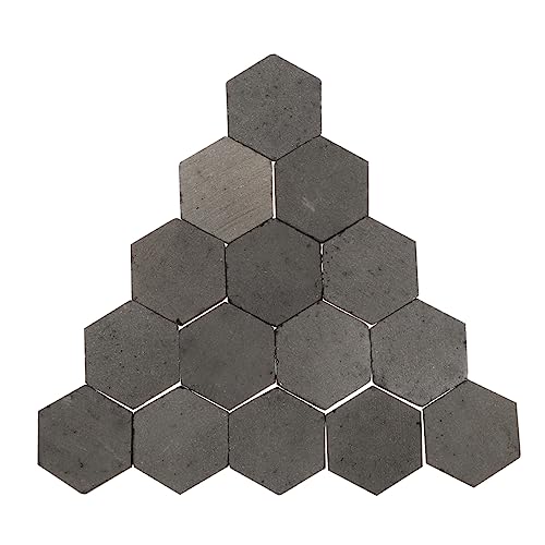 Garneck 80 Stück Mini-Steine puppenhauswand Ziegel für Mini-Bastelsteine Mauerziegel Szene winzig bastelset kinderspielzeug Mikro-Landschaftsziegelmodell Feengarten Ziegel Ton Grey von Garneck