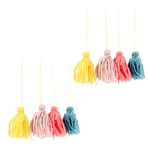 Garneck 8Stücke Teiliges Puppenhaus Mop Lebensmittelechte Farben Für Kreative DIY Modelle Für Halloween Und Miniaturmöbel Deko von Garneck