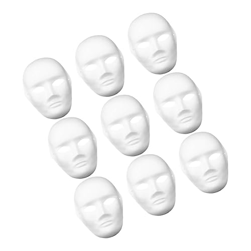 Garneck 9 Stck Teiliges DIY Blanko Papiermaske für Vollgesichtsmaske für Cosplay Halloween und Kostümparty Männliches Gesicht Bemalen und Gestalten Garneck 9 Stck Teiliges DIY Blanko Papiermaske für Vollgesichtsmaske für Cosplay Halloween und Kostümparty Männliches Gesicht Bemalen und Gestalten von Garneck