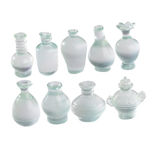 Garneck 9 Stück Antike Miniatur Porzellanflaschen Teiliges Kreative Mikrolandschaft Deko Winzige Blumentopf Modelle Puppenhaus Zubehör für DIY Mini Haus Ornamente Garneck 9 Stück Antike Miniatur Porzellanflaschen Teiliges Kreative Mikrolandschaft Deko Winzige Blumentopf Modelle Puppenhaus Zubehör für DIY Mini Haus Ornamente von Garneck