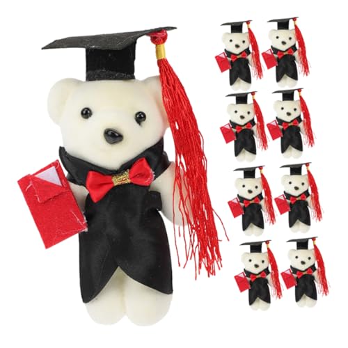 Garneck 9 Stück Puppenstraußmaterial Bär Plüsch Abschluss Stofftiere Plüschbär Abschlussbär Puppe Plüsch-Abschlussbären Abschlussfeier ausgestopfter Tierbär Mini Grad Stofftier Polyester Garneck 9 Stück Puppenstraußmaterial Bär Plüsch Abschluss Stofftiere Plüschbär Abschlussbär Puppe Plüsch-Abschlussbären Abschlussfeier ausgestopfter Tierbär Mini Grad Stofftier Polyester von Garneck