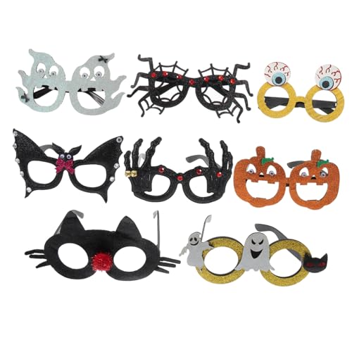Garneck 9 Stück Teiliges Glitzerndes Halloween Partybrillen Einzigartige Kostümbrillen für Unvergessliche bei Feiern Geeignet für Männer und Frauen für Halloween Geburtstagsfeiern und Garneck 9 Stück Teiliges Glitzerndes Halloween Partybrillen Einzigartige Kostümbrillen für Unvergessliche bei Feiern Geeignet für Männer und Frauen für Halloween Geburtstagsfeiern und von Garneck