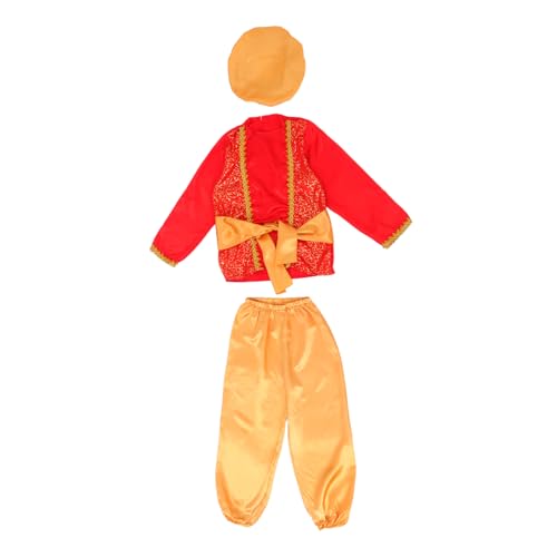 Garneck Arabischer Kostüm Dress Up Outfit mit Hut und Gürtel für Halloween Geburtstagsfeiern und Themenveranstaltungen von Garneck