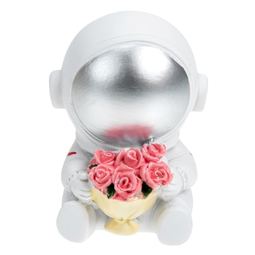 Garneck Astronauten-ornamente Astronaut Cake Toper Dekorationen Figur Geburtstag Mann Mini-astronautenmodell Astronautenstatue Astronautenkuchen Schmücken Astronautenschmuck Harz von Garneck