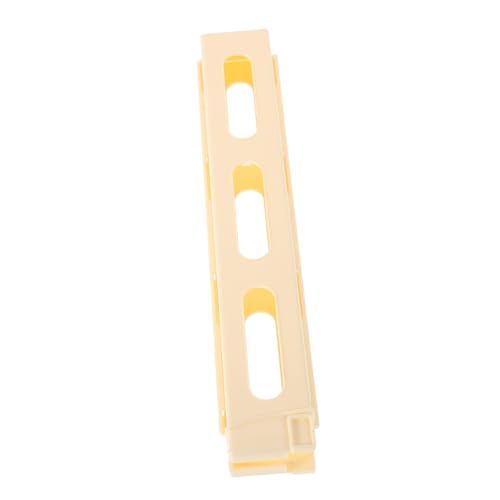 Garneck Aufbewahrungsbox für Dominosteine Spielkartenhalter Domino-Ständer Domino-Kreationen Dominoständer für den mexikanischen Zug Domino-Zug- Plastik Beige von Garneck