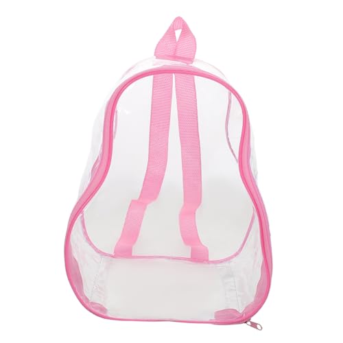 Garneck -Aufbewahrungstasche Klare Puppentasche Tragetasche Für Puppen Puppentragerucksack Transparente Aufbewahrungstasche Für Puppen Puppenreisen Klares Puppenetui Rosa PVC von Garneck