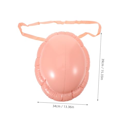 Garneck Aufblasbarer Fake Babybauch aus PVC mit Verstellbarem Tragegurt Realistisches Schwangerschafts Kostüm für Halloween Cosplay Geburtstagsfeiern und Weihnachts Events Hautfreundlich von Garneck