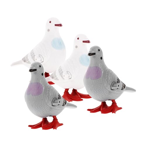 Garneck Aufziehbare Taube – Cartoon-Vogel-Uhrwerk für – Osterkorbfüller und Partygeschenke, lustige Tauben, Spielen und Unterhaltung, Grau, 4 Stück Garneck Aufziehbare Taube – Cartoon-Vogel-Uhrwerk für – Osterkorbfüller und Partygeschenke, lustige Tauben, Spielen und Unterhaltung, Grau, 4 Stück von Garneck