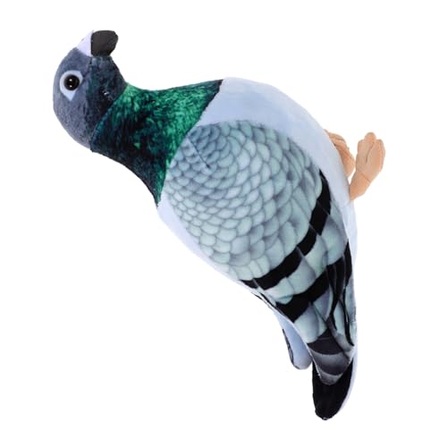 Garneck Ausgestopfte Taube Gefüllte Plüschtaube Süßes Taubenspielzeug Wohnkultur Simulation Taubenpuppe Plüsch Sittich Puppe Tauben-plüschtier Green Pp Baumwolle von Garneck