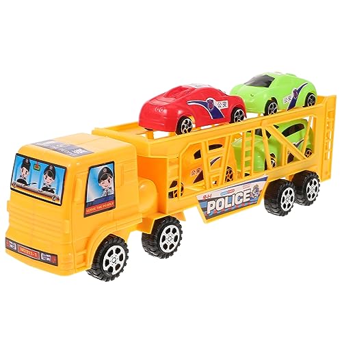Garneck Autospielzeugkiste Auto Anhängermodell LKW Kinderspielzeug Spielzeugauto-Pickup-Trucks Kinderanhänger Modell Eines Kinderanhängers Plastik Zufällige Farbe von Garneck