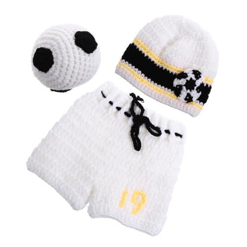 Garneck Babykostüm für Neugeborene Fußball mit Shorts Hut und Ball Fotografie Requisiten für Bezaubernde Babyfotos für Fotoshootings und Besondere Anlässe Garneck Babykostüm für Neugeborene Fußball mit Shorts Hut und Ball Fotografie Requisiten für Bezaubernde Babyfotos für Fotoshootings und Besondere Anlässe von Garneck