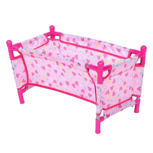 Garneck Babypuppenbett, Mini-Kinderbett Für Puppen, Puppenhausmöbel Und Zubehör, Kleines Babypuppenbett, Wiege, Babypuppenbett-Dekoration Garneck Babypuppenbett, Mini-Kinderbett Für Puppen, Puppenhausmöbel Und Zubehör, Kleines Babypuppenbett, Wiege, Babypuppenbett-Dekoration von Garneck
