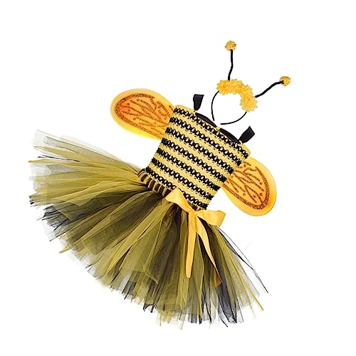 Garneck Bienenkostüm für Mädchen Weiches Stoffkleid mit Flügeln und Haarreif Bequemes Kinderkostüm für Mottoparty Karneval Tanz und Fotoshootings Vielseitig und Sicher für Empfindliche Garneck Bienenkostüm für Mädchen Weiches Stoffkleid mit Flügeln und Haarreif Bequemes Kinderkostüm für Mottoparty Karneval Tanz und Fotoshootings Vielseitig und Sicher für Empfindliche von Garneck