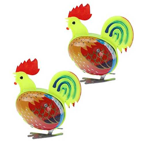 Garneck Blechspielzeug Zum Aufziehen - 2 Stück Aufziehbare Tiere Huhn Und Hahn Aus Metall - Nostalgisches Blechspielzeug Für Ideal Als Ostergeschenk Oder Tischdeko Garneck Blechspielzeug Zum Aufziehen - 2 Stück Aufziehbare Tiere Huhn Und Hahn Aus Metall - Nostalgisches Blechspielzeug Für Ideal Als Ostergeschenk Oder Tischdeko von Garneck