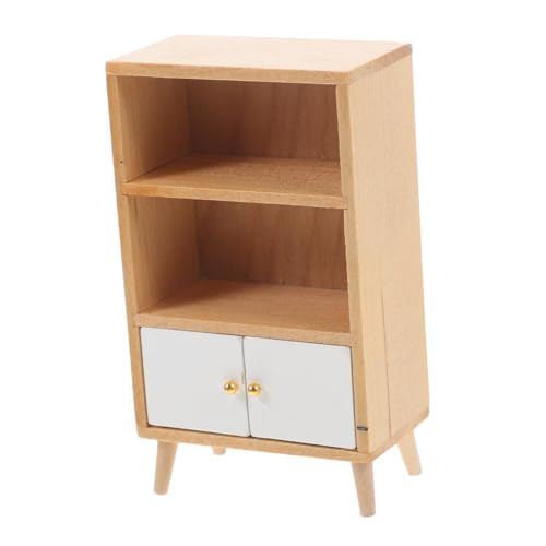 Garneck Bücherregal Aus Holz Für Puppenhaus Dekoration Für Kinderzimmer Und Mini Hausmöbel Platzsparend Und Langlebig Perfektes Zubehör Für Kreative Szenen von Garneck