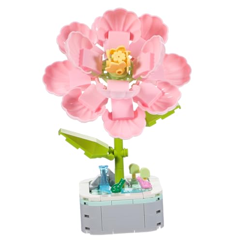 Garneck Building Block Pot Toys Anlage Blumen Pflanzen kreatives Baugeschenk bausteine Blütenbausteine Bauprojekt für Kind Blöcke für Kleinkinder Plastik von Garneck