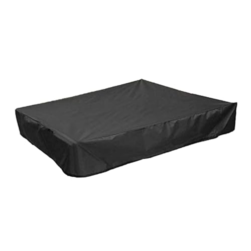 Garneck Bunkerabdeckung Stoff grau Kind Wasserdicht Poolabdeckungen abdeckplan sandkastenabdeckungen regenüberzug schutzhaube Schutzhülle kleine Badewannenabdeckung Polyester-TAFT Black von Garneck