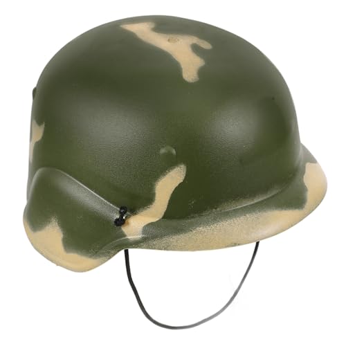 Garneck Camouflage Helm Soldatenkostüm Armeehelm Verkleidung Für Cosplay Reenactment Helm Kinderkostüm Armee Tarnhelm Überzug Hut Kind Requisite Jungenhelme Kunststoff von Garneck