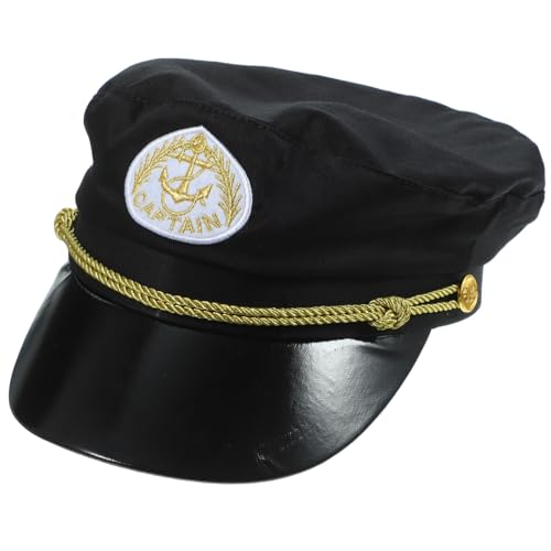 Garneck Captain Kostüm Mütze aus Baumwolle Leichte Matrosen Mütze für Modischer Segler Hut für Karneval Fasching Cosplay und Kostümparty und Langlebig Garneck Captain Kostüm Mütze aus Baumwolle Leichte Matrosen Mütze für Modischer Segler Hut für Karneval Fasching Cosplay und Kostümparty und Langlebig von Garneck