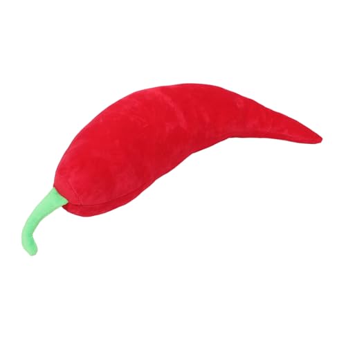 Garneck Chili Plüschspielzeug Spielzeugkinder Für Nachahmungsspielzeug Probieren Kinderspielzeug Gefüllte Paprika Plüschtiere Rot Kurzer Plüsch von Garneck
