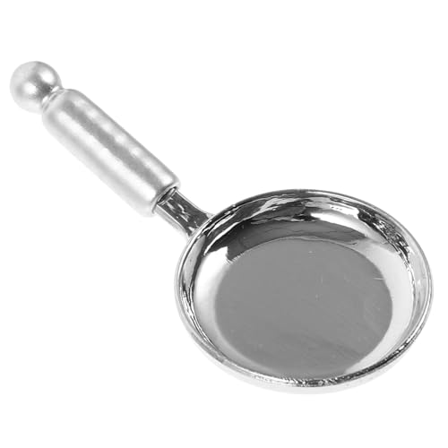 Garneck Dekoratives Mini Pfannenhaus Künstliche Puppenfigur Winzige Modellbratpfanne Innendekoration Mini Pfannen Miniaturhandwerk Mini Pfanne Zarte Mini von Garneck