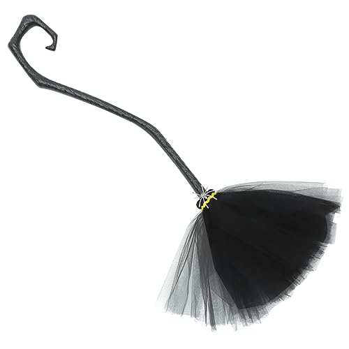 Garneck Detachable Hexenbesen Halloween Requisite Bruchsicherer Leichter Besen mit Gruseliger für Party Cosplay und Dekoration Tragbar und Einfach zu Verstauen von Garneck