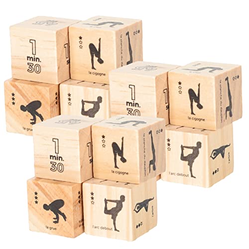Garneck Digitales Fitness Würfelspiel – 3 Sätze Yoga- Und Meditationswürfel Aus Holz Für Und - Ideale Trainingshilfe Und Lustiges Für Aktive Lebensstile Garneck Digitales Fitness Würfelspiel – 3 Sätze Yoga- Und Meditationswürfel Aus Holz Für Und - Ideale Trainingshilfe Und Lustiges Für Aktive Lebensstile von Garneck