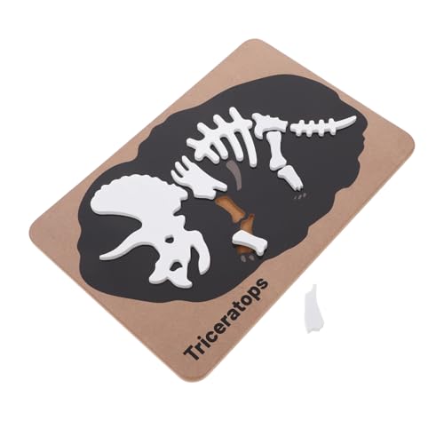 Garneck Dinosaur Fossil Puzzle aus Holz Kognitives Dinosaurier Skelettspielzeug für Jahre Fördert und Spielvergnügen Sicheres und Langlebiges für Geburtstage und Feiertage von Garneck