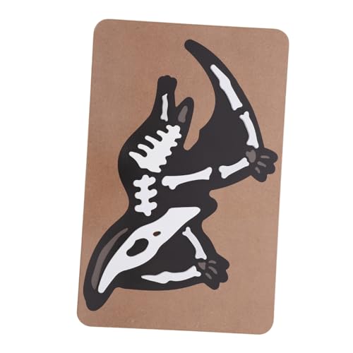 Garneck Dinosaurier Holzpuzzle Montessori für Kognitive Entwicklung mit Dinosaurier Skelett für Jahre Fördert Kreatives Spiel und Soziale Interaktion von Garneck