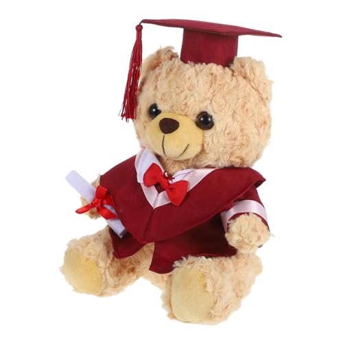 Garneck Doktoranzug Bär Puppe Plüschbären Abschlussbär Bouquet Bär Plüschpuppen 2025 Abschlussbär Gefüllter Plüschbär Abschlussbär Puppe Absolventenspielzeug Plüsch Absolventenbär Pp von Garneck