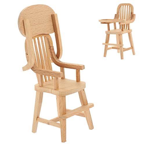 Garneck Doll House Dining Chair Model Hochstuhl realistisch Miniatur Stütze Puppenstuhl Dollhouse Möbel Holz Möbel für Puppen Puppenhausmöbel aus Holz hölzern Garneck Doll House Dining Chair Model Hochstuhl realistisch Miniatur Stütze Puppenstuhl Dollhouse Möbel Holz Möbel für Puppen Puppenhausmöbel aus Holz hölzern von Garneck