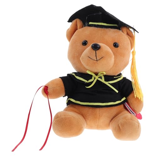 Garneck Dr. Bärenpuppe Abschluss Stofftiere Kleiner Abschlussbär Diplom-bär Abschluss Tierpuppe Doktor Bär Stofftier Abschluss-stofftier Doktorbär-abschluss Pp Baumwolle von Garneck
