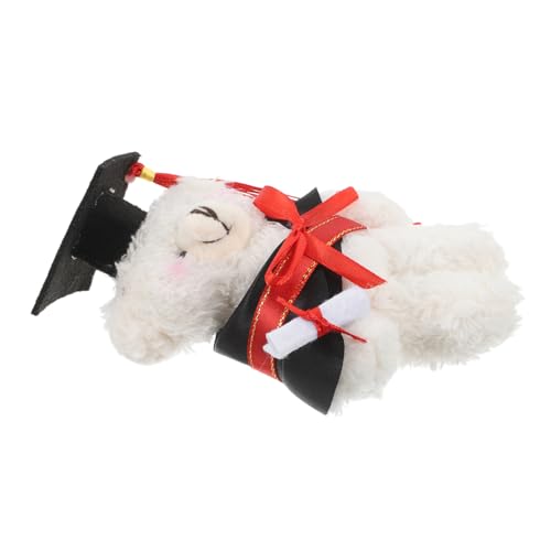Garneck Dr. Bärenpuppe Mini-abschlussbären Abschluss Ausgestopfter Bär Abschlussspielzeug Abschluss-stofftier Abschlussstofftier 2025 Der Abschluss Hat Charme Bärenpuppen Pp Baumwolle Weiß von Garneck