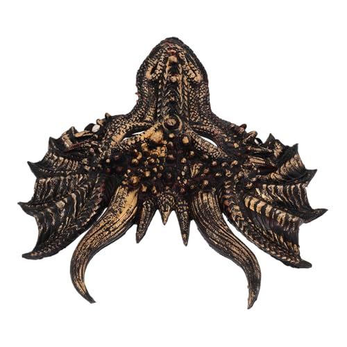 Garneck Drachenkopf Maske Halloween PU Tierkostüm Masquerade Maske für Erwachsene und Leicht Komfortabel Wiederverwendbar Realistische Cosplay Gesichtsmaske für Party und Fasching von Garneck