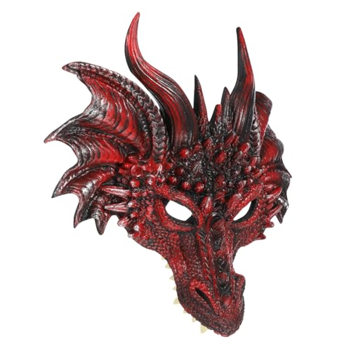 Garneck Drachenmaske Requisiten Drachenmasken-cosplay Drachenmaskengesichtsmaske Drachenkopf Drachen Maskerade Maske Drachen Kostüm Maske Halloween-drachenmaske Erwachsener Pu Garneck Drachenmaske Requisiten Drachenmasken-cosplay Drachenmaskengesichtsmaske Drachenkopf Drachen Maskerade Maske Drachen Kostüm Maske Halloween-drachenmaske Erwachsener Pu von Garneck